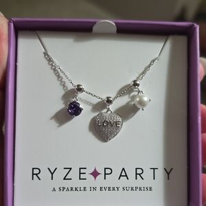 New With Box Ryze Storyline Sterling Silver Necklace.